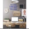 CLICKANDPRINT Wall Decal “Old Enough to Know It Better, Young Enough to Do It Anyway” – 160 × 110.6 cm, Brilliant Blue view 2