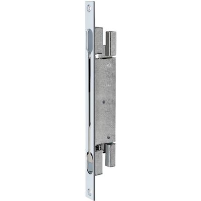 Double Bolt, 20 mm Throw, 285 x 22 x 2.7 mm, Galvanized Steel