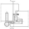 BAKA 2D/20 Door Hinge with Pin Security, 9.9 x 40 mm Pin, Galvanized Steel view 3