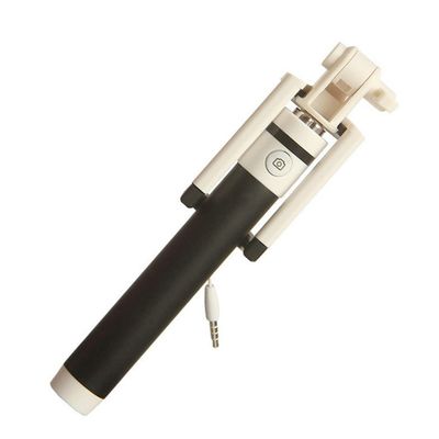 K-S-Trade Wired Selfie Stick for Xiaomi Mi A1, 14.5–50 cm, Black
