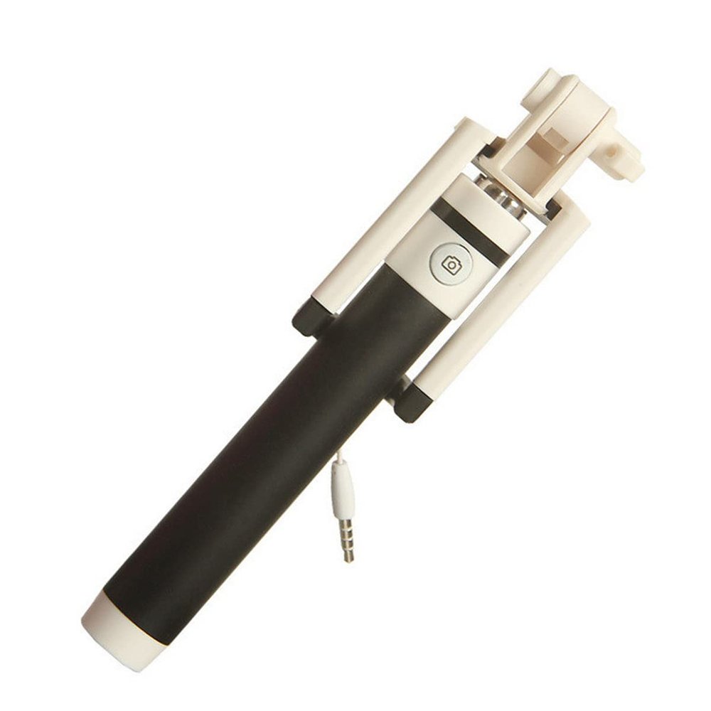 K-S-Trade Wired Selfie Stick for Xiaomi Mi A1, 14.5–50 cm, Black