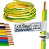 EBROM H07V-U 2.5 mm Rigid Single-Core Wire, Green/Yellow, 50 m view 1