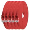 1aTTack.de 5 m CAT6 Flat Ethernet Cable, RJ45, 1000 Mbps, 5-Pack, Red view 1