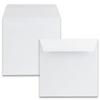 200 Square Envelopes - White - 16.5 x 16.5 cm - 120 gsm - Wet-Gummed Straight Flap view 1
