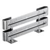 TMS PRO SHOP Complete Steel Guardrail Set, 2-Rail, 2.13 m, Surface-Mount, B-Profile, Item No. 40990 view 1