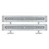 TMS PRO SHOP Complete Steel Guardrail Set, 2-Rail, 2.13 m, Surface-Mount, B-Profile, Item No. 40990 view 2