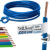 EBROM H07V-K Flexible Single-Core Wire, 2.5 mm², Dark Blue, 80 m view 1