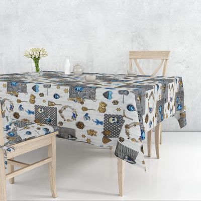 Christmas Tablecloth Nevada for 12 People, MAXI, Tiffany