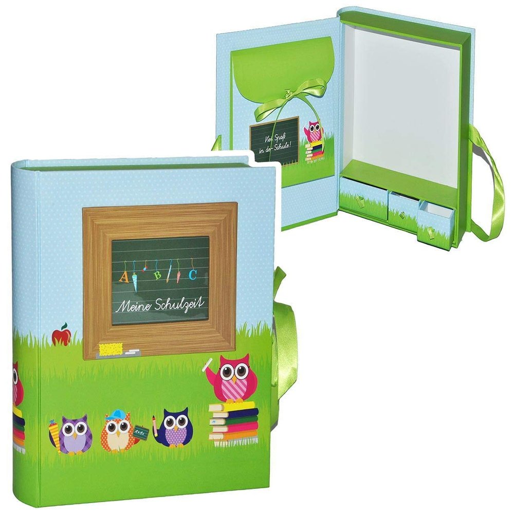 Owl School Years Memory Storage Box with Compartments