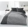 Home Linge Passion Newspaper Duvet Cover Set, Microfiber, Light Gray, Anthracite and White, 220 x 240 cm, 3-Piece view 2