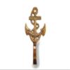 Unknown Nautical Coat Hook | Brass-Colored Anchor and Rope Hook view 1