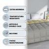 Italian Double-Sided Winter Quilted Comforter, Elegant, Microfiber, Cream/Light Gray, 220 x 260 cm view 2