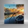 ARTTOR Modern Wall Clock, 40 x 40 cm Square Glass Clock, Architecture & Cities - 2857 view 4