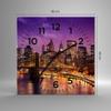 ARTTOR Modern 40 x 40 cm Square Glass Wall Clock, Architecture & Cities – 2660 view 4
