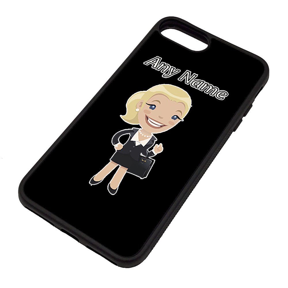Unigift Customizable Black iPhone Case with “Office Lady” Lettering for iPhone 8 Plus / iPhone 7 Plus