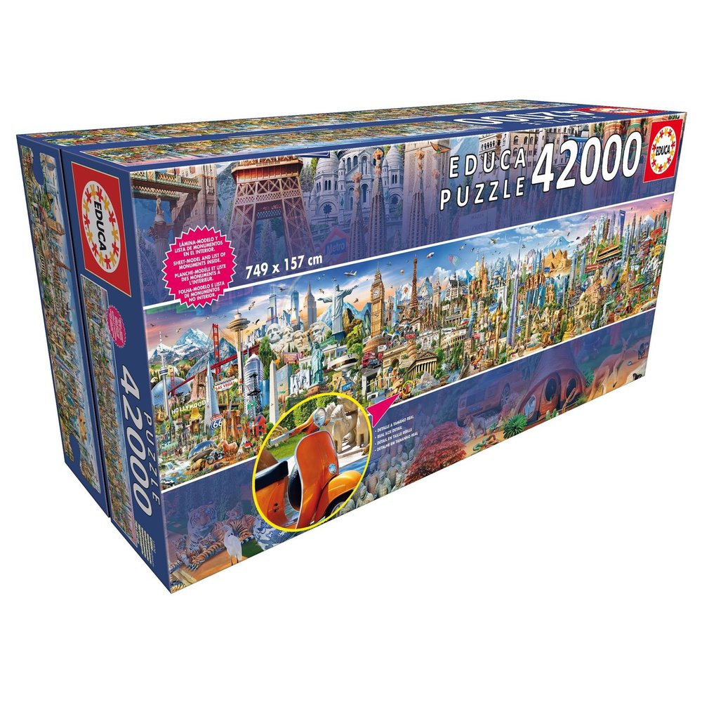 Educa 42,000-Piece Puzzle for Adults | Around the World