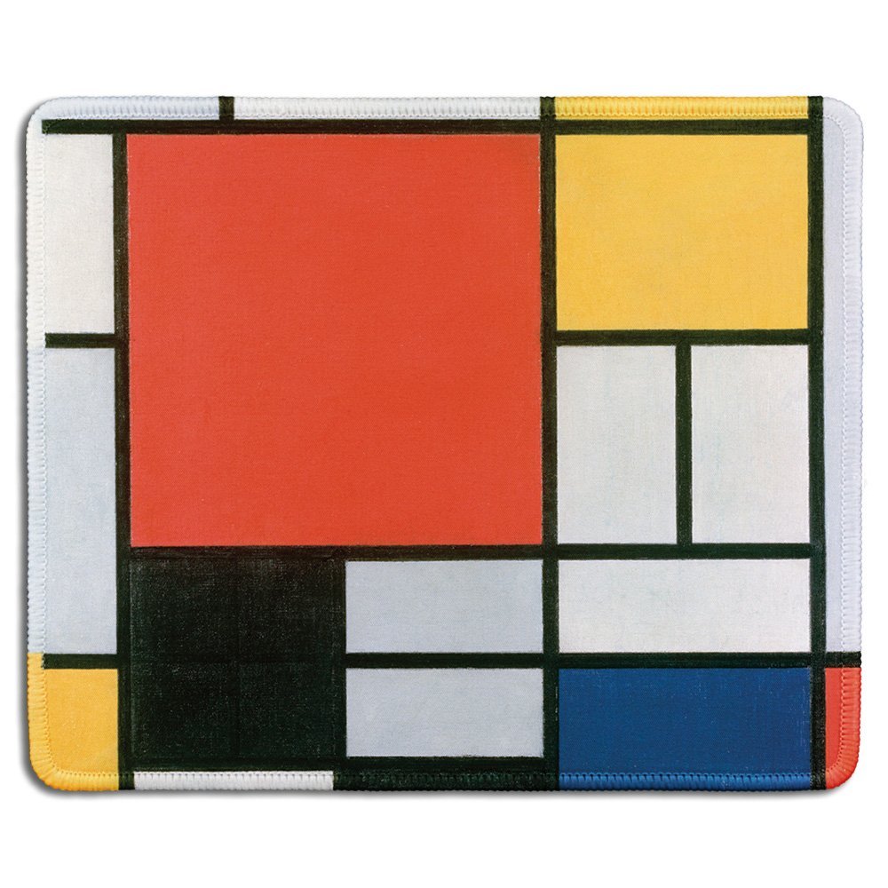 dealzEpic Piet Mondrian Art Mouse Pad, 24.1 x 20.1 cm