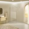 i-flair FIONA Walk-In Shower Screen 80 x 200 cm, 10 mm Nano-Coated Partially Satin-Finished Tempered Glass view 2