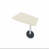 Gerambel Conference Table, Barrel-Shaped Disc Base, End Element with 1 Base and Linking Hardware, Fixed Height, 1800 x 1200 x 720 mm, Maple view 1