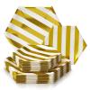 Disposable Side Plates, Heavyweight Paper, 24 Count, 18 Servings, Gold view 1