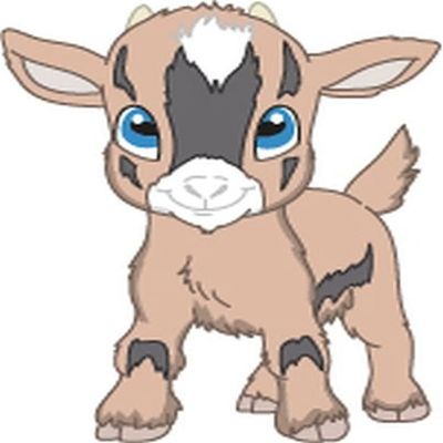 Bambinella Iron-On Patch - Goat Kid Design