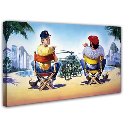 Terence Hill and Bud Spencer - Four Fists Against Rio - Canvas (120 x 60 cm) - Renato Casaro Edition