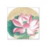 Glossy Ceramic Water Lotus Figure Tile in Chinese Painting Style view 1