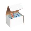 Boxes Fast BFM1295 Corrugated Literature Mailers, 12 1/8 x 9 1/10 x 5 in, Tuck-Top One-Piece Die-Cut Packaging Boxes, Great White Mailing Boxes, 50 Count view 4