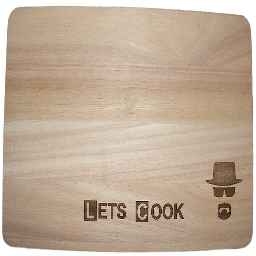 Heisenberg Breaking Bad Hardwood Cutting Board, Cheese Board, Placemat, Novelty