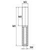 2 x SO-TOOLS Round Weld-On Hinge Without Flag, 25 x 120 mm, Gate Hinge view 3