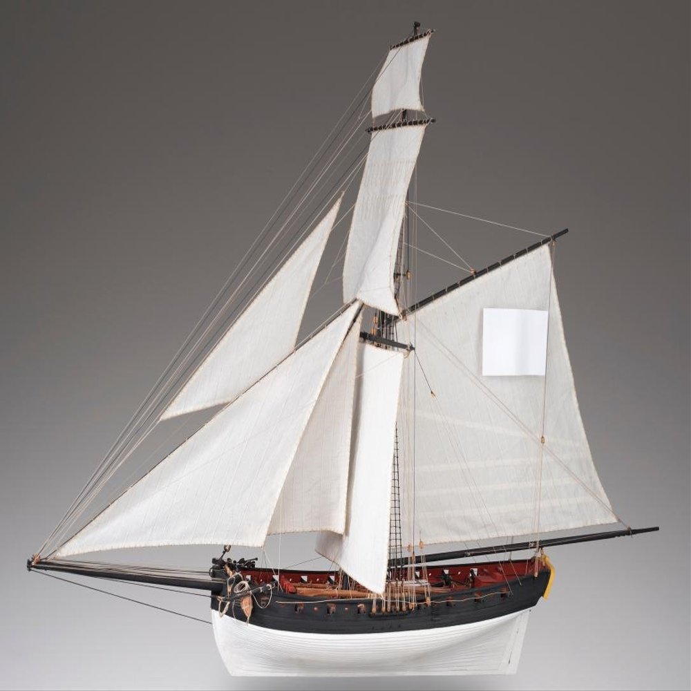 DUSEK Le Cerf French Cutter, Scale 1:72, L 685 x H 520 x W 255 mm