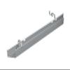 Gerambel Cable Management Channel for Mounting to a Tabletop, 1800, Silver view 1