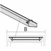 Gerambel Cable Management Channel for Mounting to a Tabletop, 1800, Silver view 2