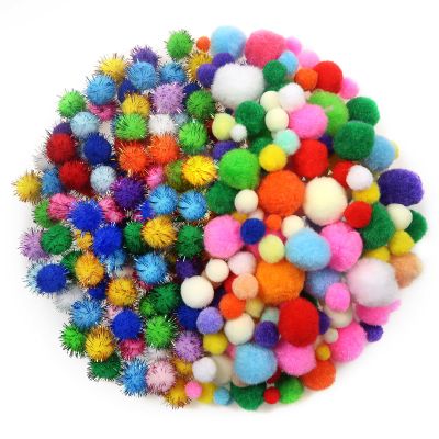TOAOB 1,000 Mini Pom-Poms for Crafts, 1–3 cm, Assorted Colors