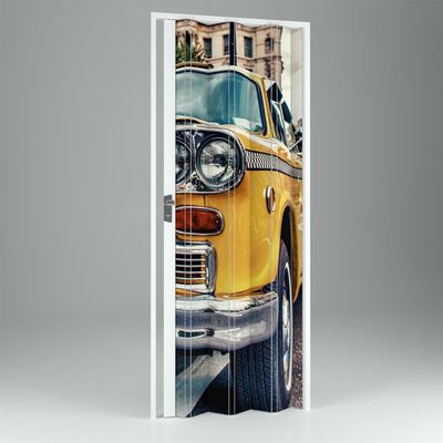 Interior PVC Folding Door, Car, 115 x 214 cm, Vera Model