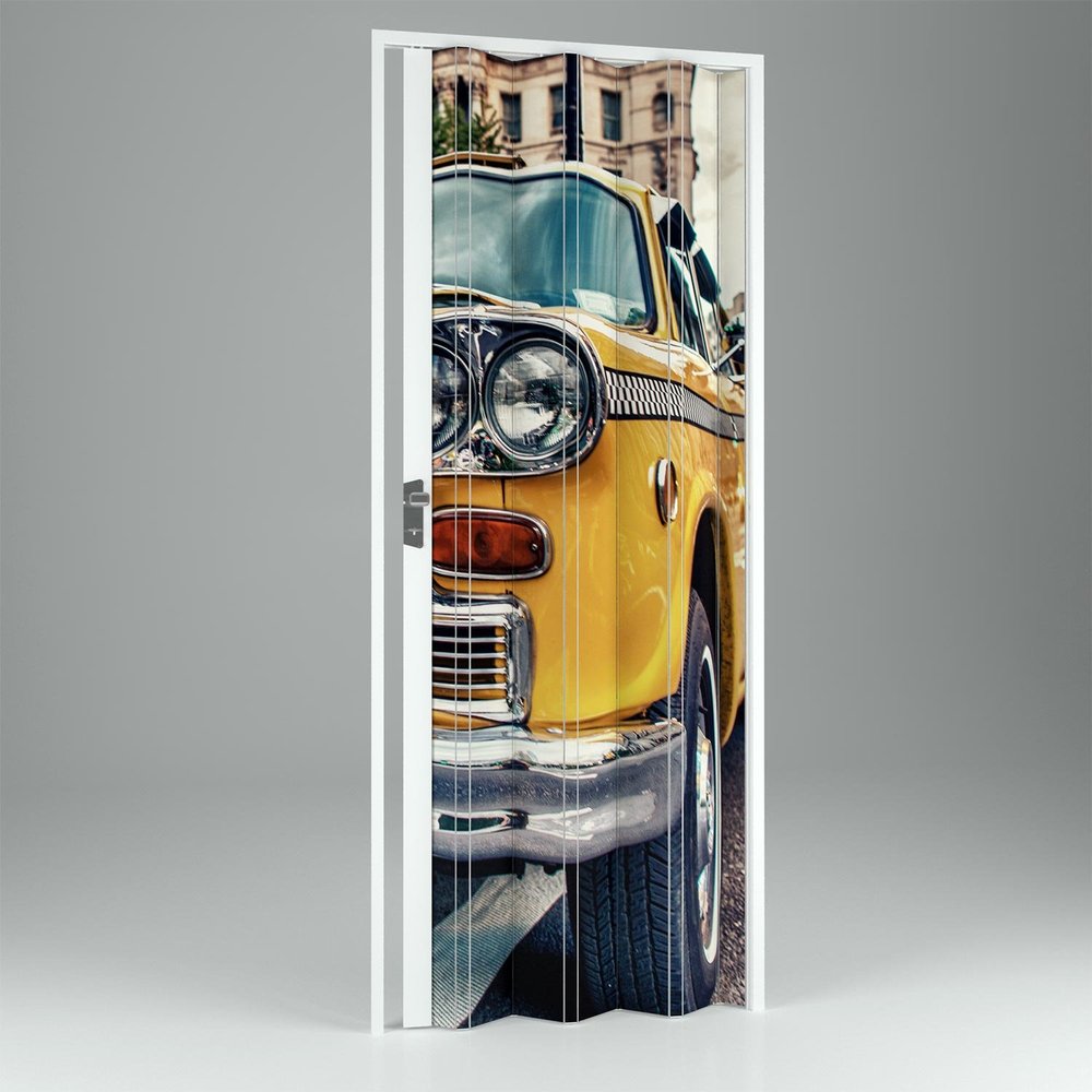 Interior PVC Folding Door, Car, 115 x 214 cm, Vera Model