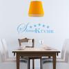WANDKINGS Wall Decal - Star Kitchen (with 5 Stars) - 120 x 40 cm - Light Blue - 5 Sizes & 35 Colors view 2
