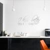 WANDKINGS Wall Decal - I Kiss Better Than I Cook - 140 x 62 cm - Silver - Choose from 5 Sizes & 35 Colors view 2