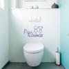 WANDKINGS Wall Decal - PIPI LOUNGE with Woman and Man in Smiley Style - 25 x 14 cm - Lavender view 2