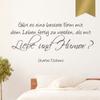 WANDKINGS Wall Decal – “Is there a better way to get through life than with love and humor?” (Charles Dickens) – 125 x 60 cm – Gold – Choose from 5 Sizes & 35 Colors view 1