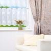 Plauen Lace Sheer Curtain Leaf (W x H) 179.3 x 30 cm, White/White view 4