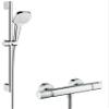hansgrohe Croma Select E Thermostat Set (0.65 m, 3 spray modes), White/Chrome view 1