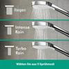 hansgrohe Croma Select E Thermostat Set (0.65 m, 3 spray modes), White/Chrome view 4