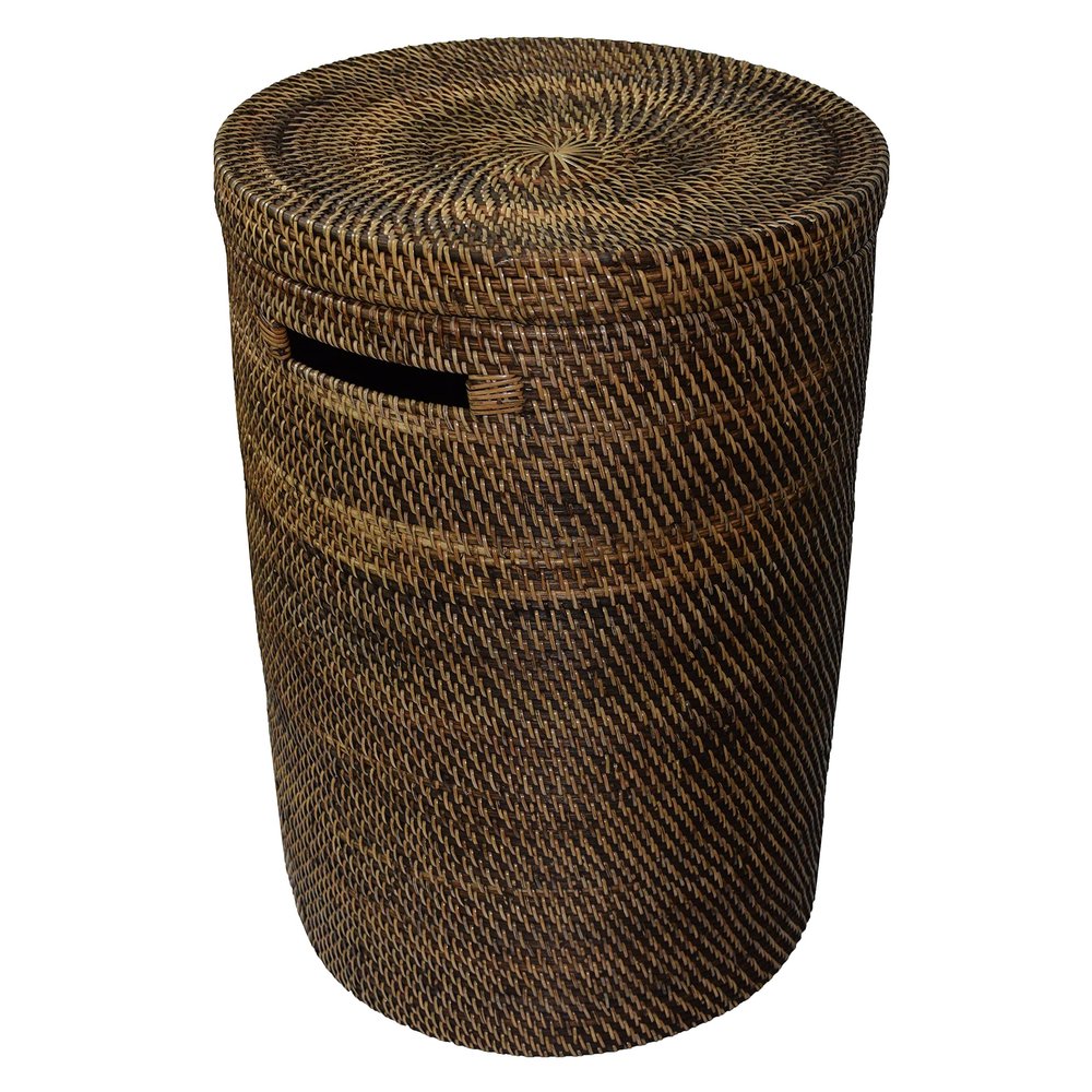 Simandra Small Laundry Basket with Lid, Ata Grass, 35 x 50 cm