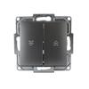 Gunsan Visage Dark Silver Switch Series (Flush-Mount Roller Shutter Push Button) view 1