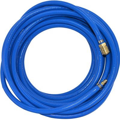 Compressed Air Hose, Fabric-Reinforced Compressor Hose, Quick Coupling, 5–50 m (13 mm Hose / 25 m Length)