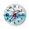 ARTTOR Modern Round Glass Wall Clock, 30 x 30 cm, Nautical Pastel – 3047 view 1