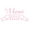 WANDKINGS Wall Decal - La Mama Restaurante (with 5 Stars) - 170 x 78 cm - Light Pink view 3