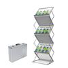 Vispronet Folding Brochure Stand, A3 Landscape, Double-Sided, with Aluminum Carrying Case view 1