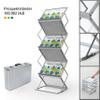 Vispronet Folding Brochure Stand, A3 Landscape, Double-Sided, with Aluminum Carrying Case view 2